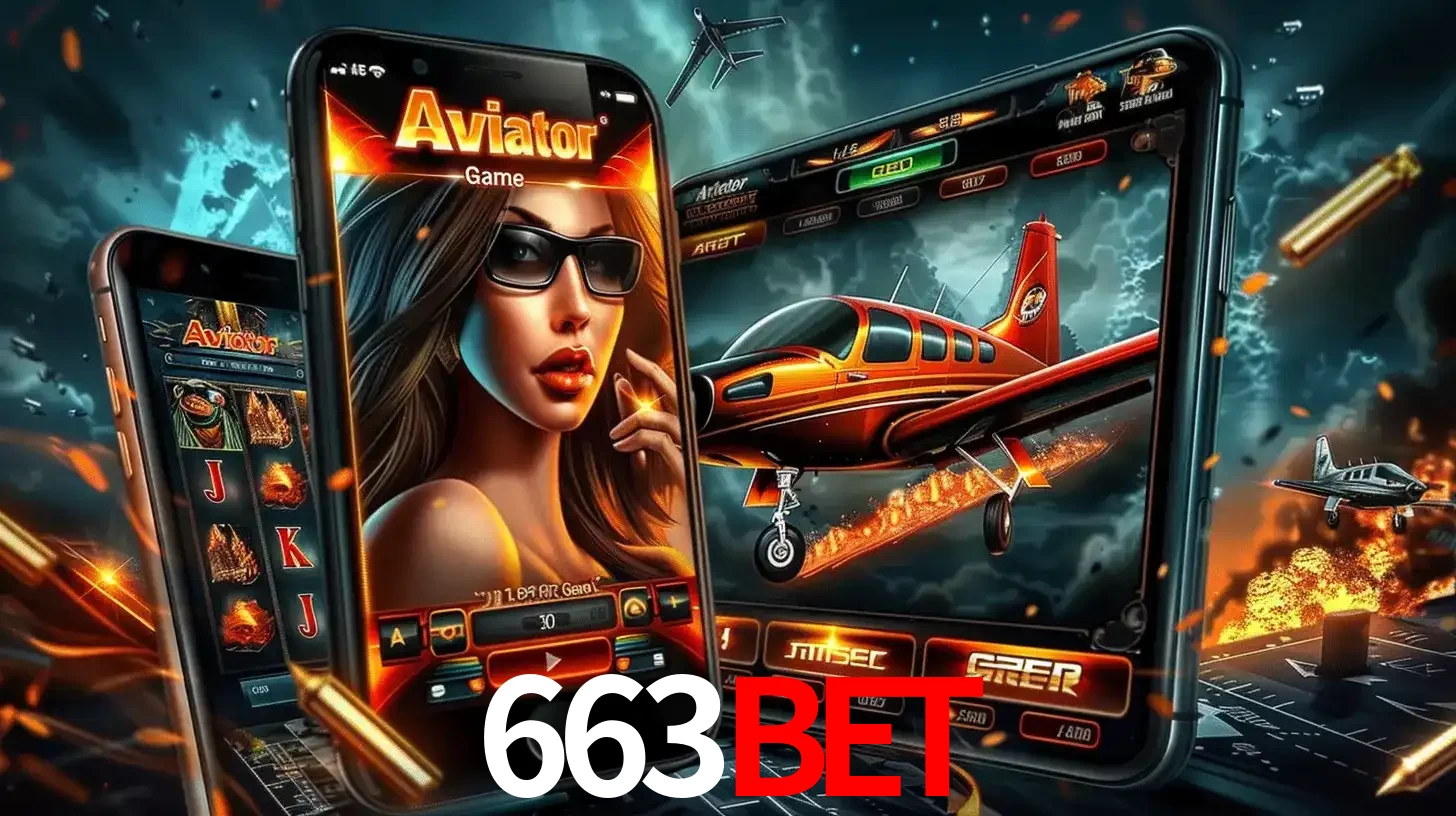 O popular jogo de apostas Aviator exibido em vários celulares e tablets, mostrando a interface emocionante e a ação de voo disponíveis para jogar agora no 663bet.
